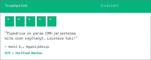 Trustpilot arvostelu